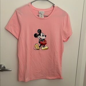 Disney Pink Mickey Mouse Sequin Tee